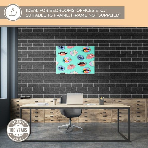 A1 - Funky Lips Lipstick Girls Poster 60X90cm180gsm Print #3944 - Picture 3 of 4