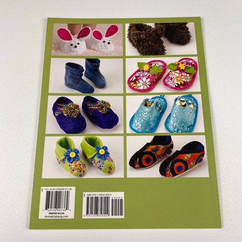 Sew Slippers for Kids Annie's Sewing Paperback By Julie Johnson 8 Patterns DIY - Imagen 2 de 5
