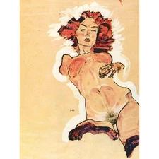EGON SCHIELE FEMALE ACT OLD MASTER ART PAINTING PRINT 12x16 inch 30x40cm POSTER