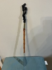 Vtg Shoe Horn Black Stallion Horse Bamboo Japan 22  