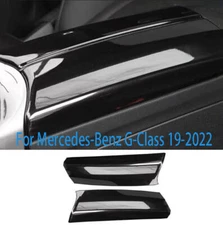 For Mercedes-Benz G-Class 19-2022 Black Glossy Middle Console Armrest Box Cover