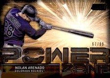 2017 TOPPS STADIUM CLUB POWER ZONE BLACK PARALLEL #PZ-NA NOLAN ARENADO 67/99