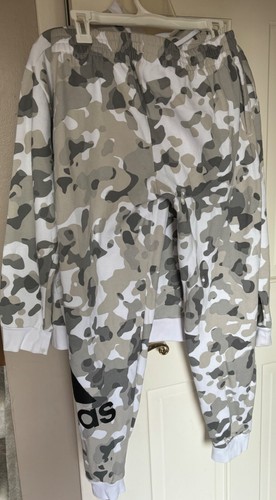 Adidas Boys XL 18/20 White Camouflage Sweatsuit Big Boys Extra Large -PRE-OWNED - Picture 15 of 15