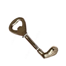 Bottle Opener Handheld Gold Golf Club Unique Gift for Home Bar