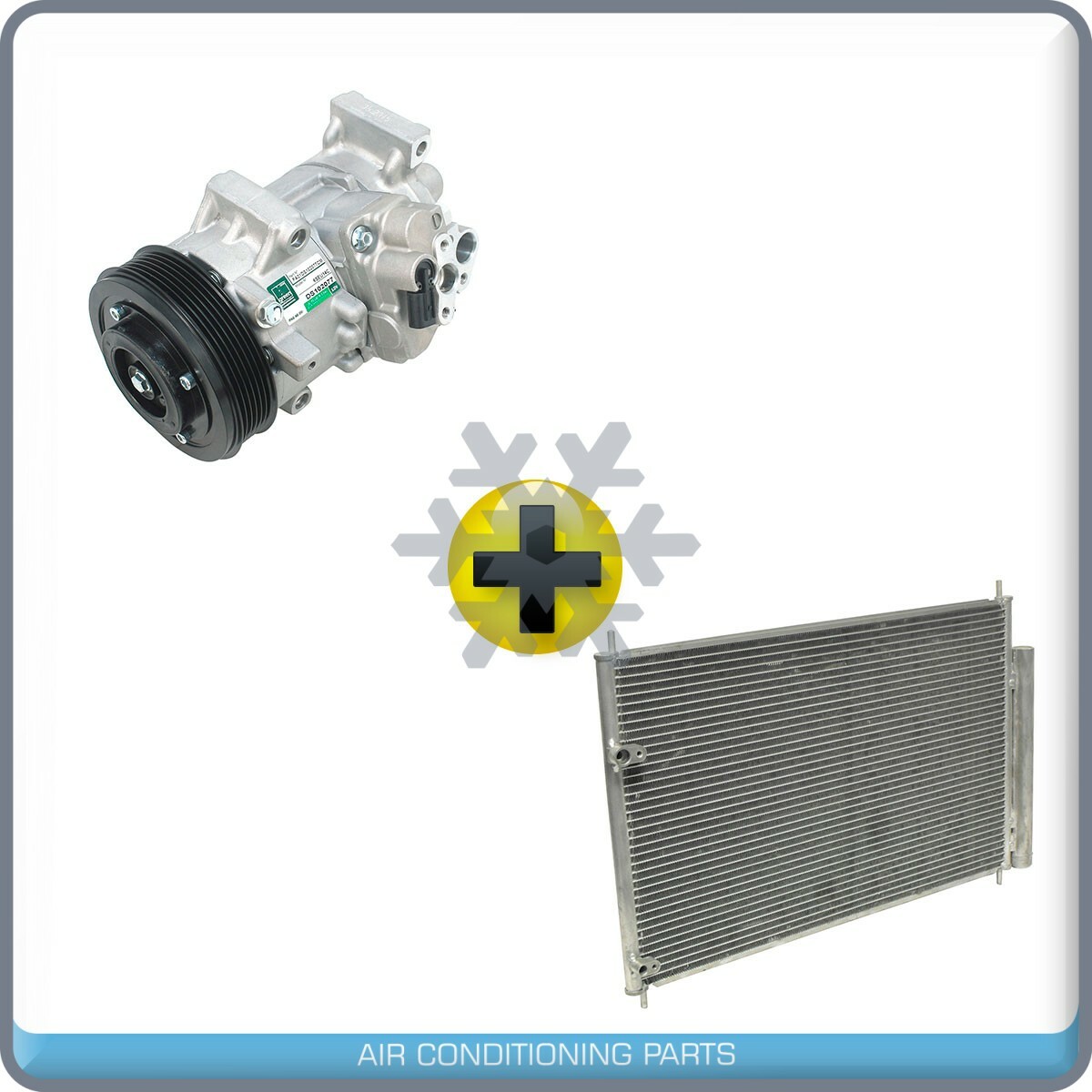 New AC Compressor + Condenser + Drier for Toyota Corolla, Matrix 1.8L 2011-14
