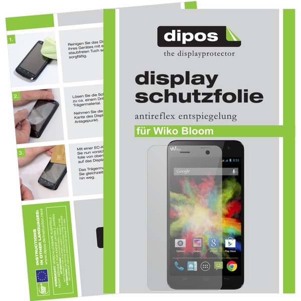 6X Schutzfolie FüR Wiko Bloom Matt Displayschutzfolie Folie Dipos Displayfolie-image