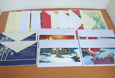 Mixed Lot of 15 VTG Unused Christmas Greeting Cards w/ Envelopes Various Designs
