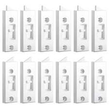 12 Pcs Window Latch Locks Spring Loaded Window Tilt Latch 2 Inch Hole Center