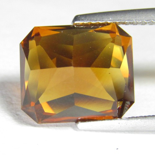 6.59Cts Genuine Natural Citrine 11.7x10x8.5mm Radiant Cut Loose Gemstone REF-VDO - Picture 5 of 5