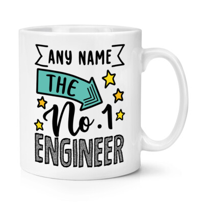 Personalisierter Nr. 1 Ingenieur 10 Unzen Becher Tasse Worlds Best Awesome Thank You