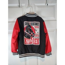 Boy's Sz 5 6 Star Wars Winter Coat Pockets Red Black Disney Store The Dark Side
