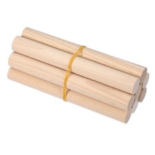 1 x 8 Inch Wooden Dowel Rod 8 Pcs Wood Dowels for Craft, Natural Color