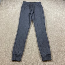 Adidas Joggers Womens XS Gray French Terry Drawstring Sweatpants DU0698