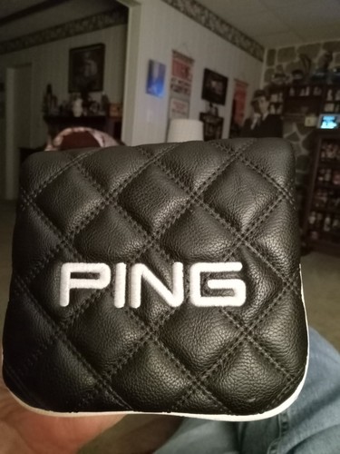 Used Ping Universal Black Square Mallet Putter Headcover Excellent Condition 