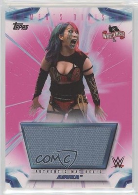 2021 Topps WWE Women's Division Mat Relics WrestleMania 36 Pink /150 Asuka 0w6