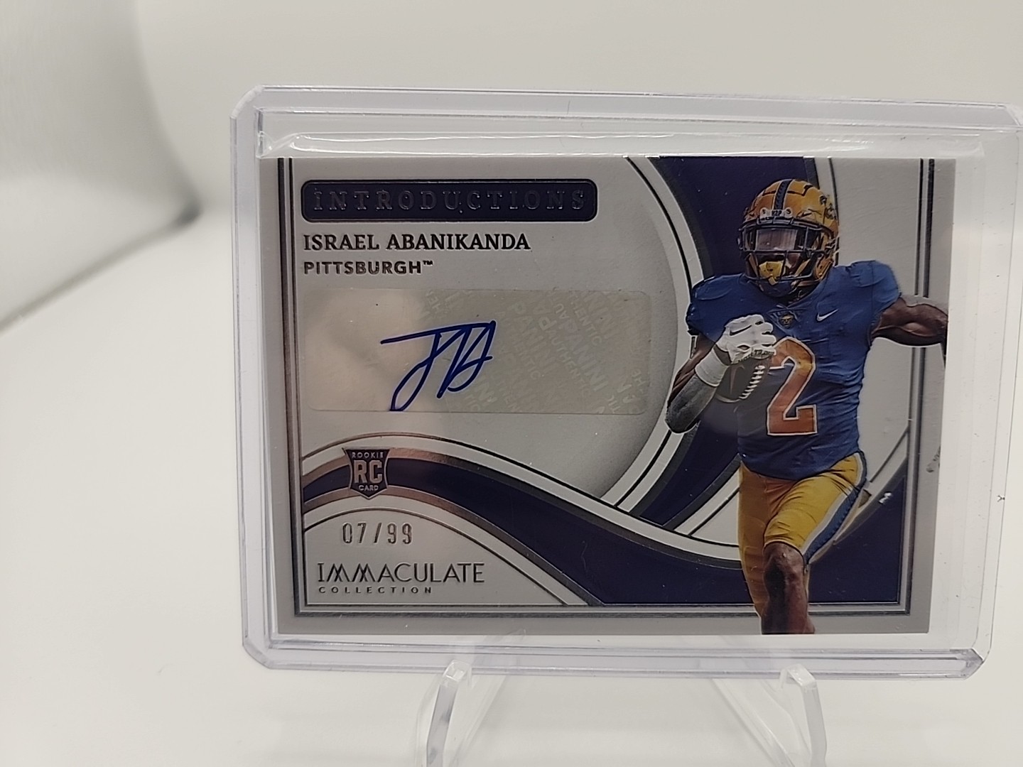 Israel Abanikanda Panini Immaculate Collection Collegiate Immaculate Introductions Autographs #IIIA Base