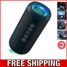Portable Bluetooth 5.3 Speaker: Waterproof, 30H Play, Dual Pairing RGB Lights