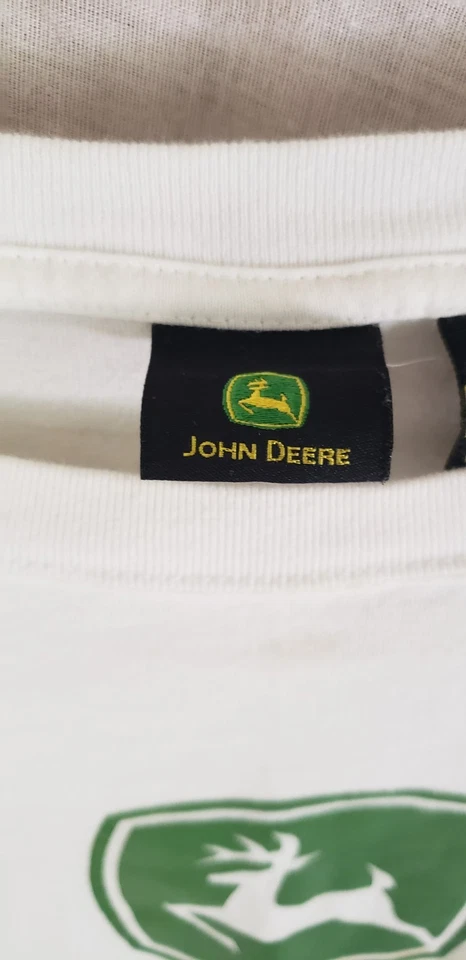 Camiseta John Deere para niño 14-16. Blanco. Logo verde. Foto 4 de 4