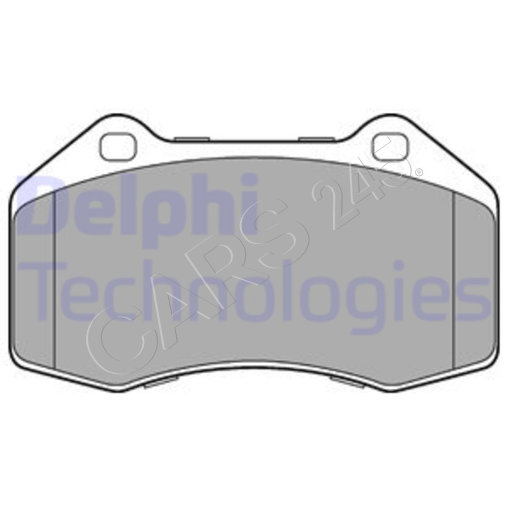 DELPHI Disc Brake Pad Set For VAUXHALL OPEL Corsa Corsa D 11-14 1605145