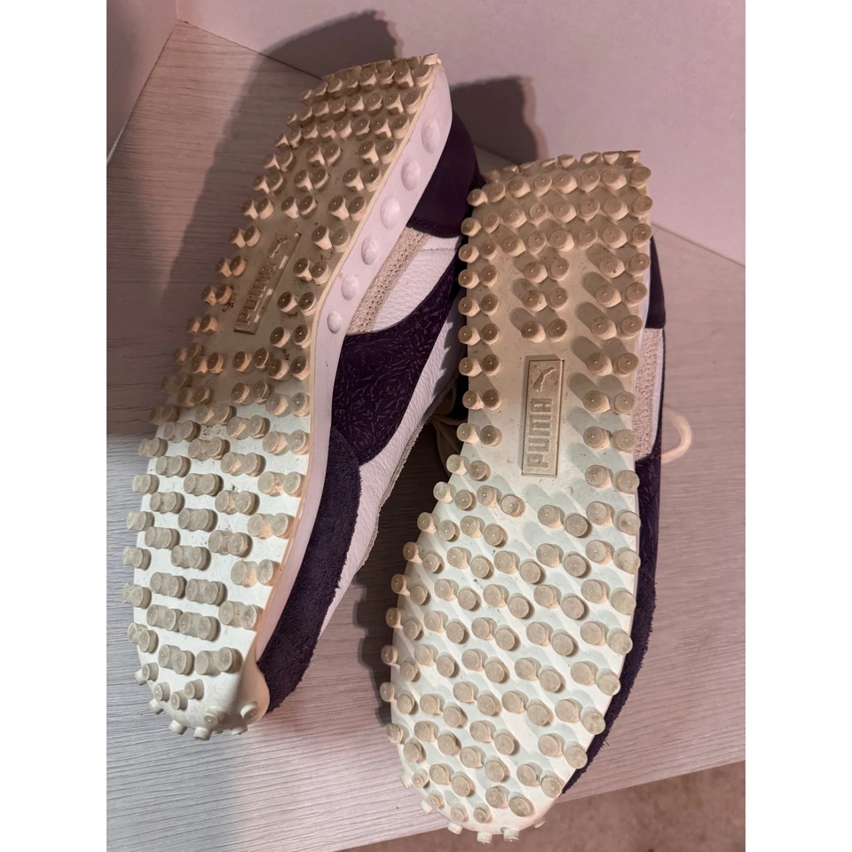 复古灵感彪马 Easy Rider 女式运动鞋白色紫色 10 码 — 第 4/4 张图片