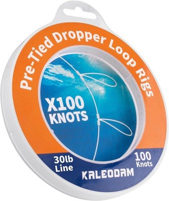 20lb-70lb 100knots Pre-Tied Dropper Loop Fishing Rig, 18'' Spacing, 5.5'' Loop Siz