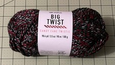 Big Twist Yarn CANDY CANE Twistie Color STRING LIGHTS Discontinued 98.4 yds