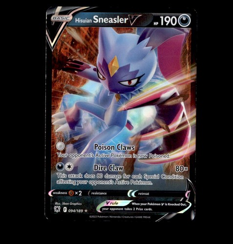 Hisuian Sneasler V 094/189 Holo Ultra Rare Astral Radiance NM 5ban Graphics