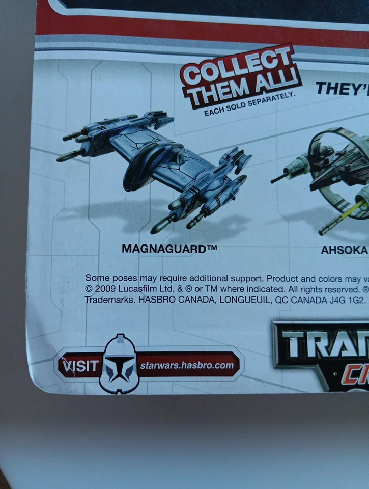 Transformers Crossovers STAR WARS Anakin Skywalker To Jedi Starfighter 2009 NEW  - Image 4 of 4