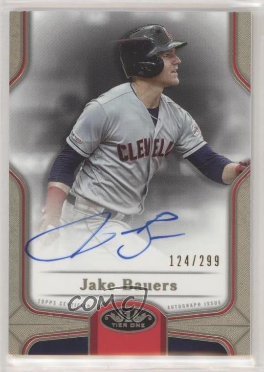 2020 Topps Tier One Break Out 124/299 Jake Bauers #BOA-JB Auto 3b3