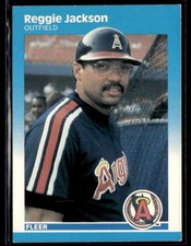 1987 Fleer #84 Reggie Jackson Baseball Card 3801K