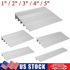 1"/2"/3"/4"/5" Entry Threshold Ramp Aluminum Non-Slip Wheelchair Ramp Step 700lb