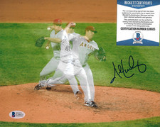 JOHN LACKEY signed ANAHEIM ANGELS 8X10 photo WORLD SERIES CUBS w/ COA BECKETT