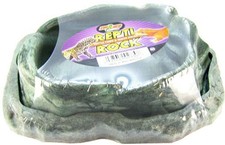 Zoo Med Combo Reptile Rock Food and Water Dish, Medium Pack of 1 , Brown