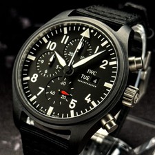 IWC Pilot Top Gun Chrono IW389101 Black Dial Ceramic 44.5mm Men's Watch Full Set 8