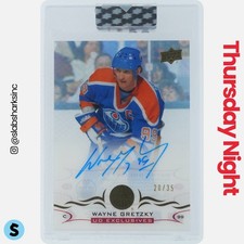 2018 UPPER DECK CLEAR CUT #CC-WG WAYNE GRETZKY AUTO UD EXCLUSIVES /35