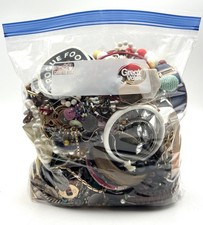 4 Lbs Mystery Bag Jewelry Lot Wear Sell Crafts Repurpose Mod Vintage Junk AS IS