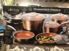 Gotham Steel Diamond Hammered Design New In Box