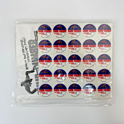 Dumb and Dumber Movie Rental Stickers 1995 Previously Viewed Memorabilia