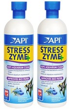 API Stress Zyme Freshwater and Saltwater Aquarium Cleaning Solution 2 Pack / 16