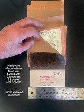 Gold Guilding Sheets: Naztional / Italy 230 sheets 4.25 250value