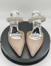 Badgley Mischka Sadiya Jeweled Kitten Heel Soft Pink MP6604