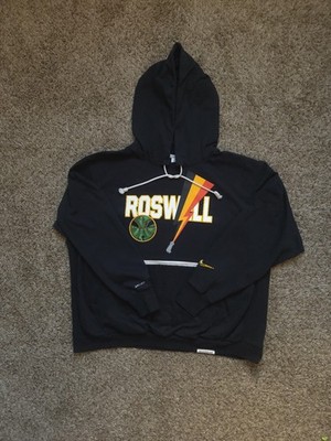 Nike Sweatshirt Hoodie Dri-Fit Pullover Roswell Rayguns Black Size XXL
