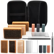 10 Pcs Snowboard Wax Kit, Snowboard and Ski Tuning Kit, Includes Brass