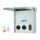 Temporary Power Outlet Panel RV Electrical Panel 20Amp 30Amp 50 Amp Outlet Box