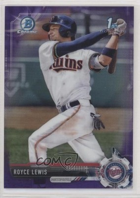 2017 Bowman Draft Chrome Purple Refractor 60/250 Royce Lewis #BDC-1 1kk