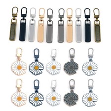 20 PCS Zipper Pull Replacement Detachable Metal Handle Cord Extender Slider