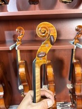 Guarneri 1743 Aged European Wood 4/4 Violin with Case Bow Sound Clip DDP to US 
