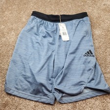 Adidas Mens M Axis Knit 3.0 Training Shorts Magic Grey Blue HK0025 Small NWT