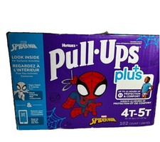 NIB Huggies Pull Ups Plus 4T-5T Marvel Spider Man  102 Count Factory Sealed