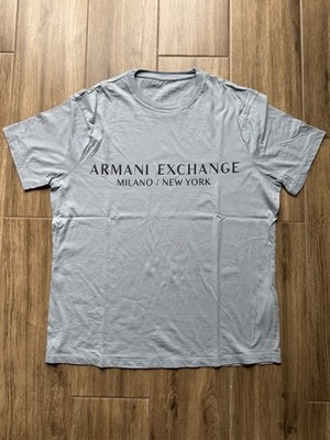 ARMANI EXCHANGE AX Regular Fit T-Shirt Gr.L 8NZT72 in Nachtblau, Pastellblau Neu